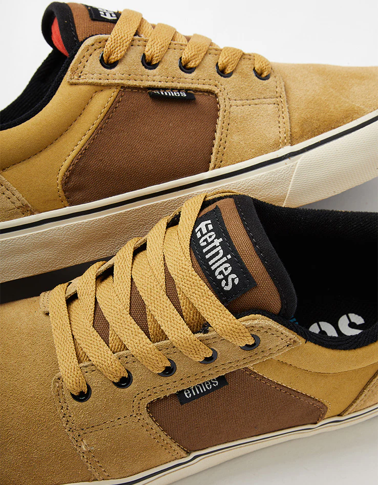 etnies Barge LS Skate Shoes - Tan/Brown/Orange - Image 6