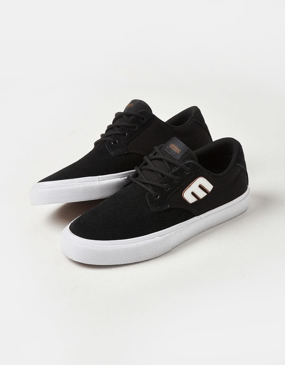 Etnies Barge Plus Skate Shoes - Black/White - Image 3