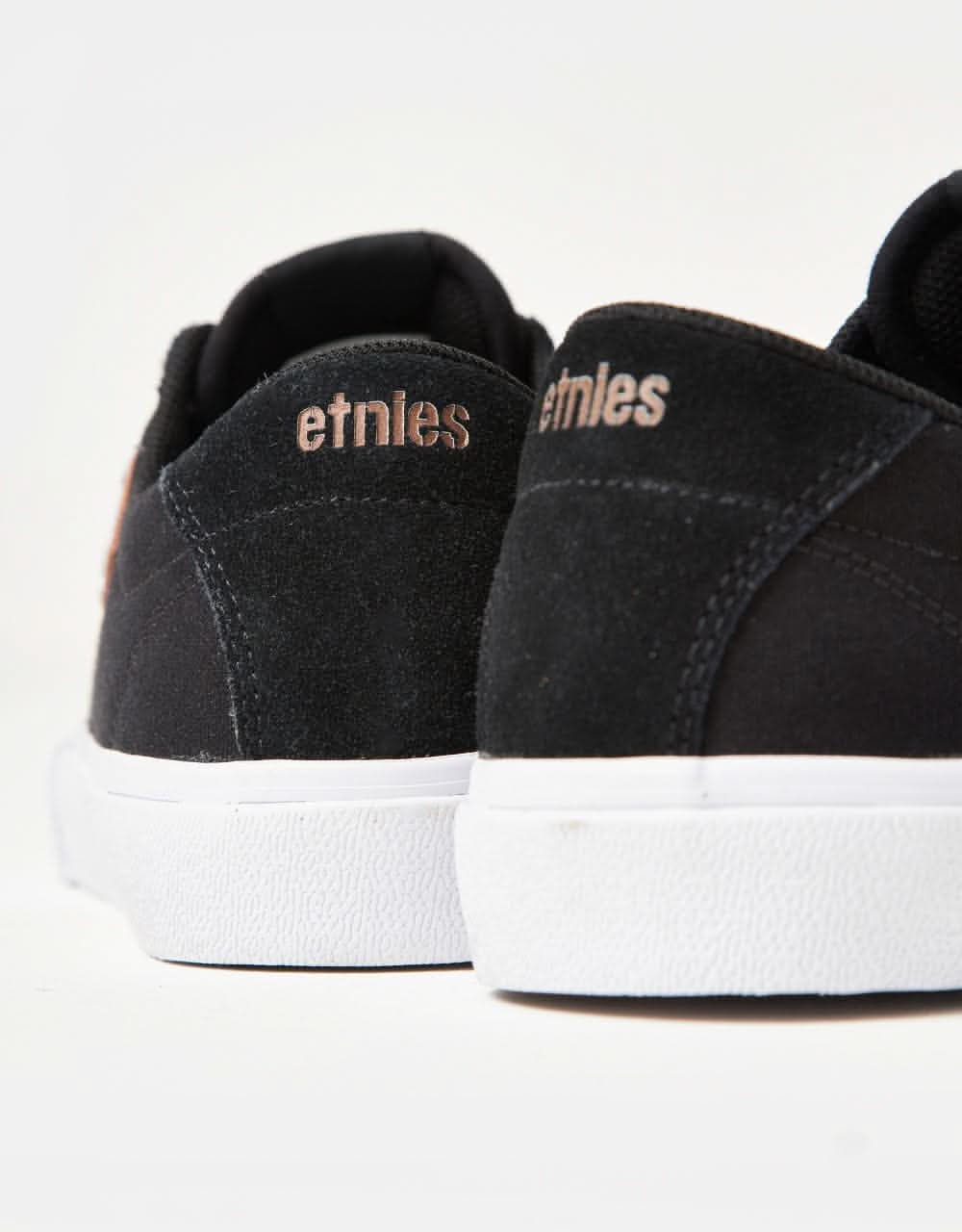 Etnies Barge Plus Skate Shoes - Black/White - Image 7