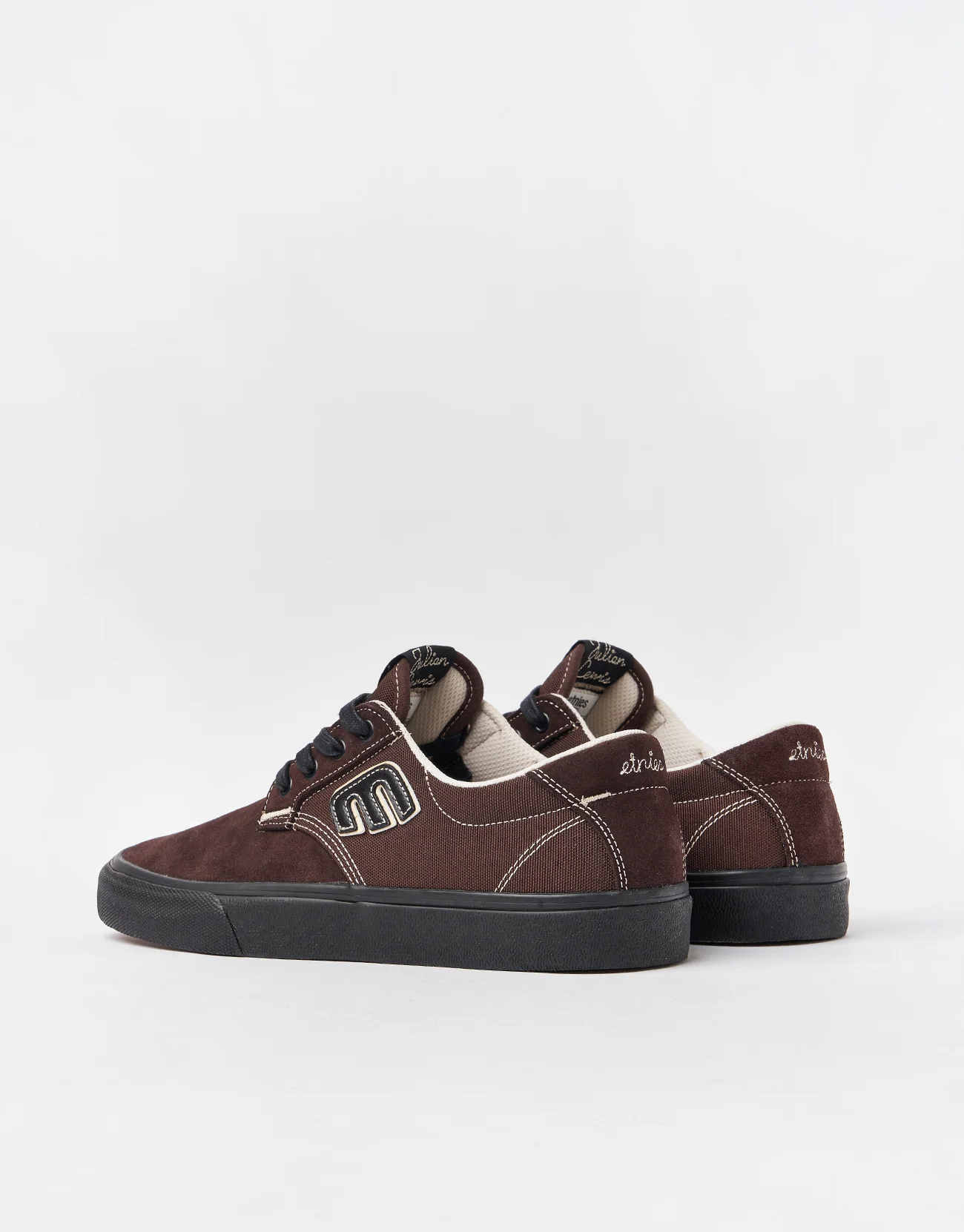 Etnies Barge Plus Skate Shoes - Brown/Black - Image 6