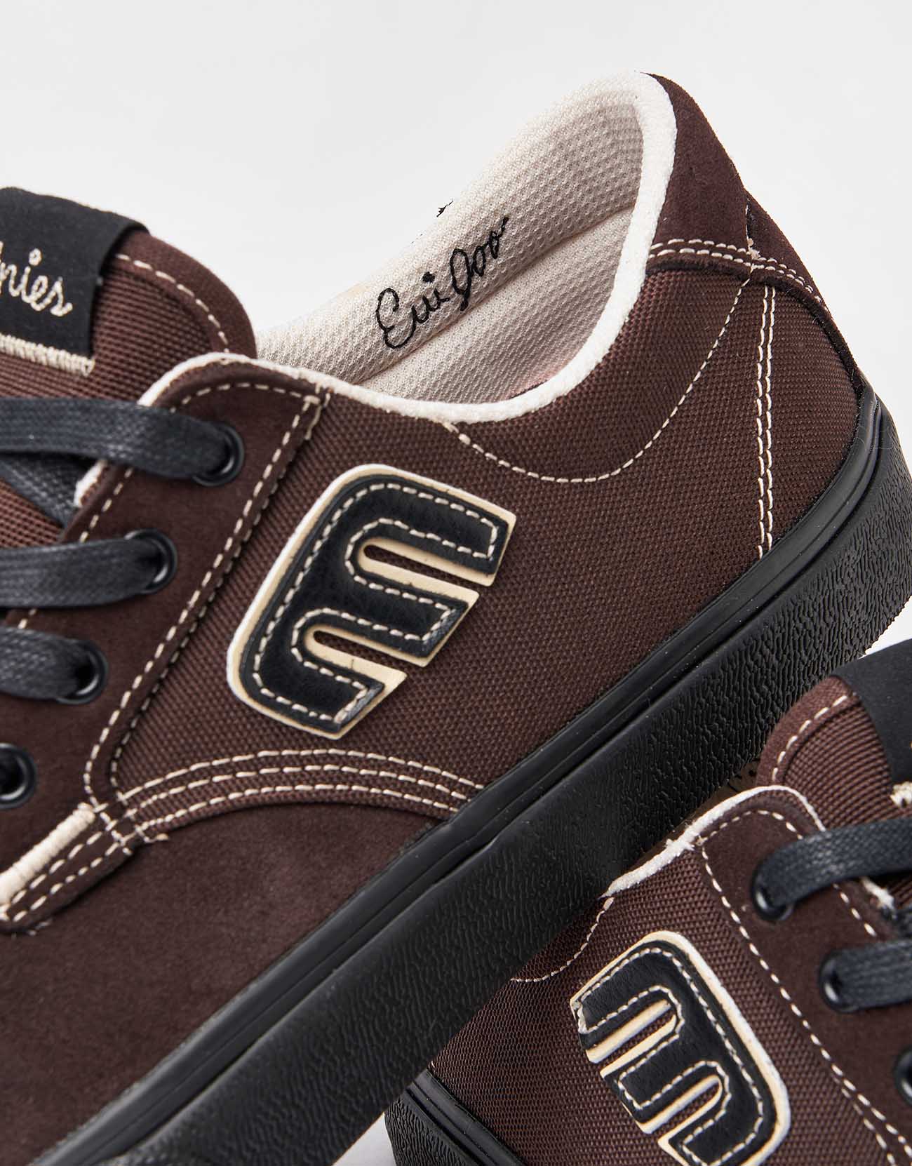 Etnies Barge Plus Skate Shoes - Brown/Black - Image 7