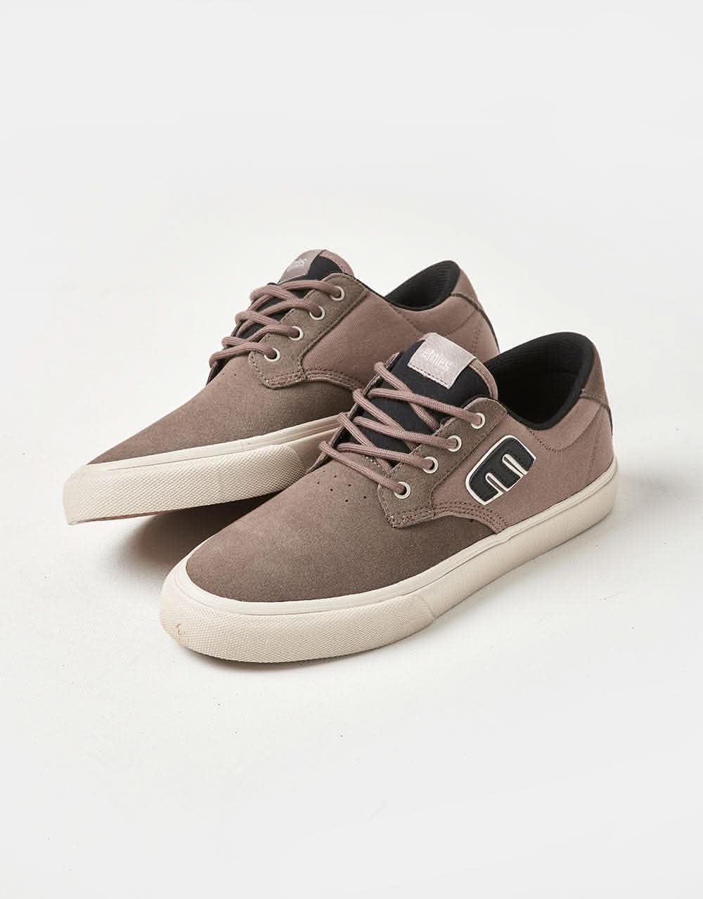 Etnies Barge Plus Skate Shoes - Warm Grey/Black - Image 4