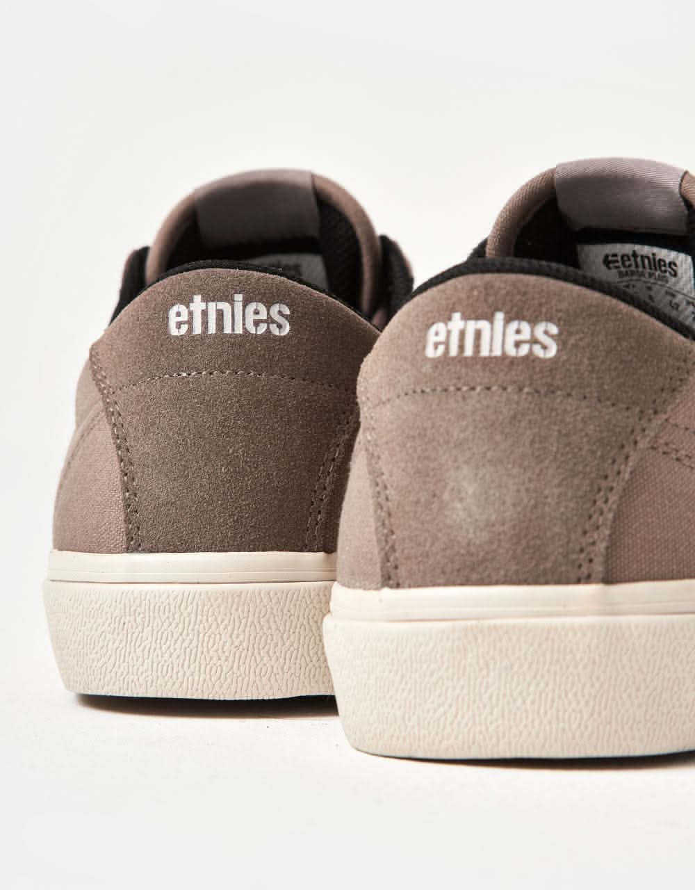 Etnies Barge Plus Skate Shoes - Warm Grey/Black - Image 7