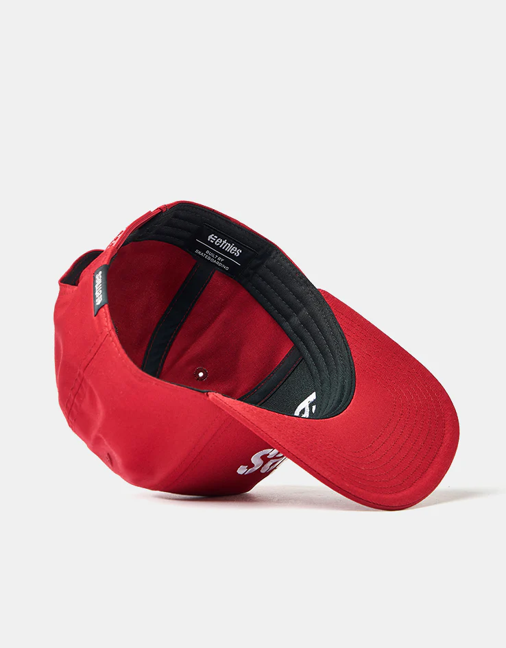 Etnies Corp Snapback Cap - Red/White - Image 4