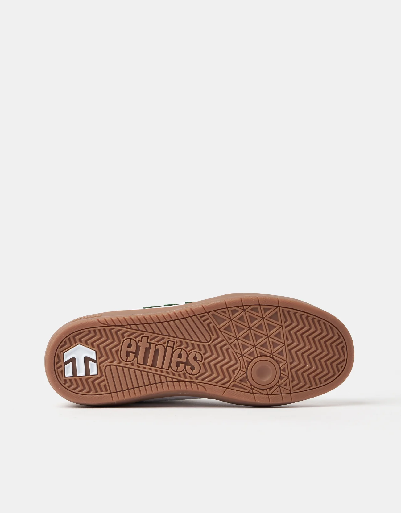 Etnies Cresta Skate Shoes - White/Green/Gum - Image 2