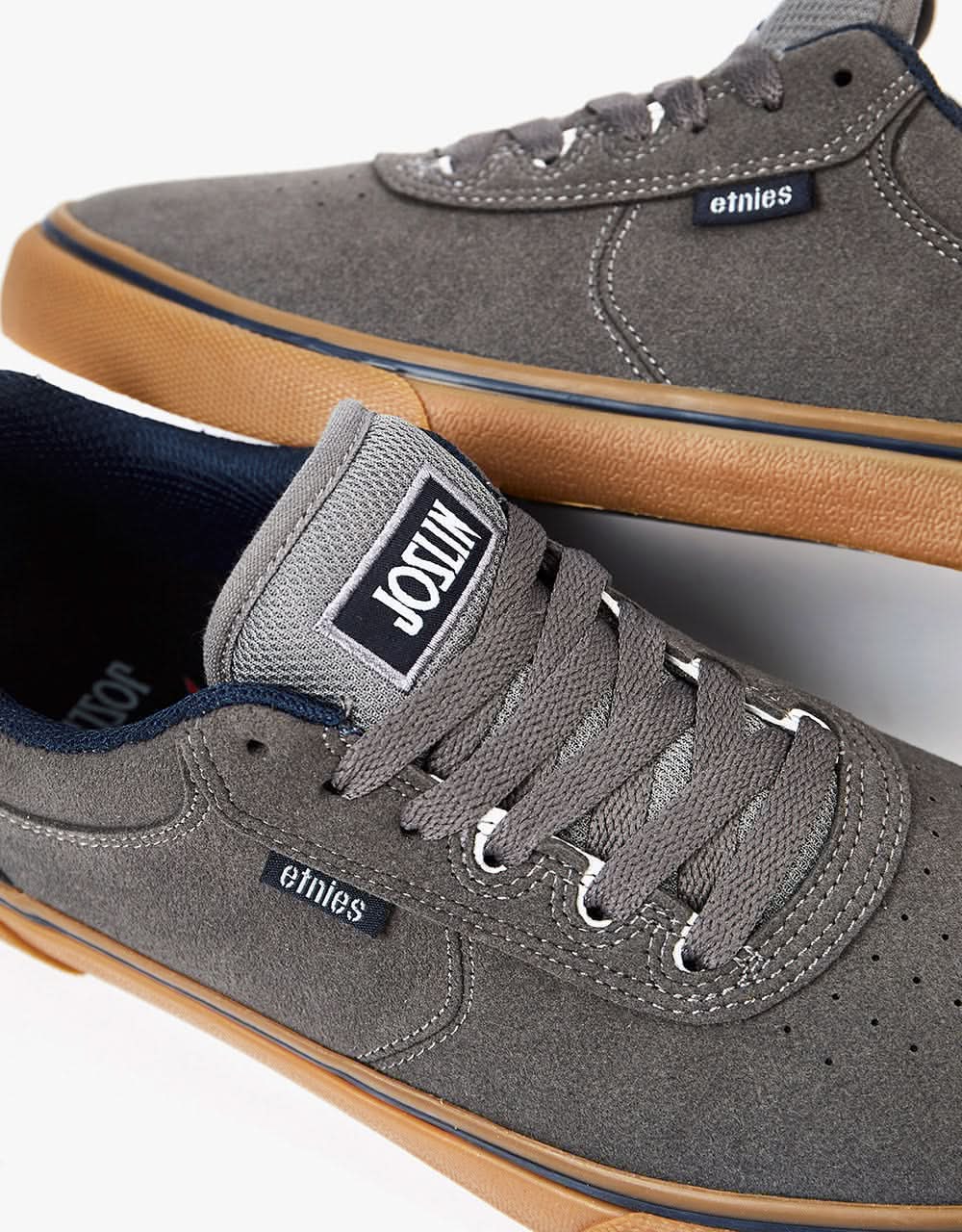 Etnies Joslin Vulc Skate Shoes - Grey/Gum - Image 5