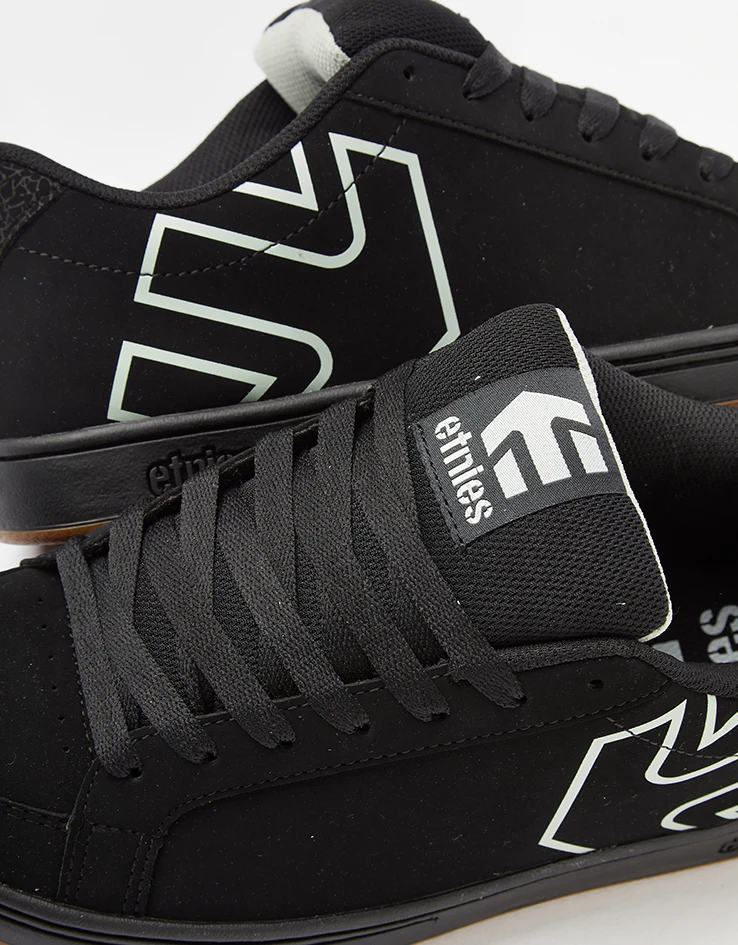 etnies Kingpin 2 Skate Shoes - Black/Black/Silver - Image 6