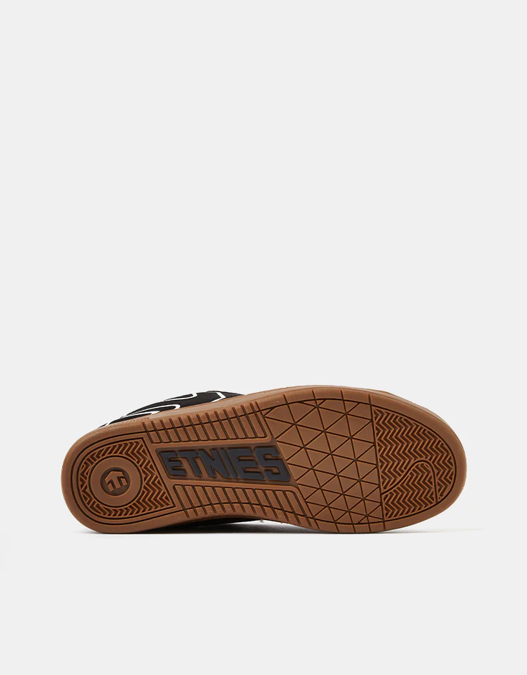 etnies Kingpin 2 Skate Shoes - Black/White/Gum - Image 2