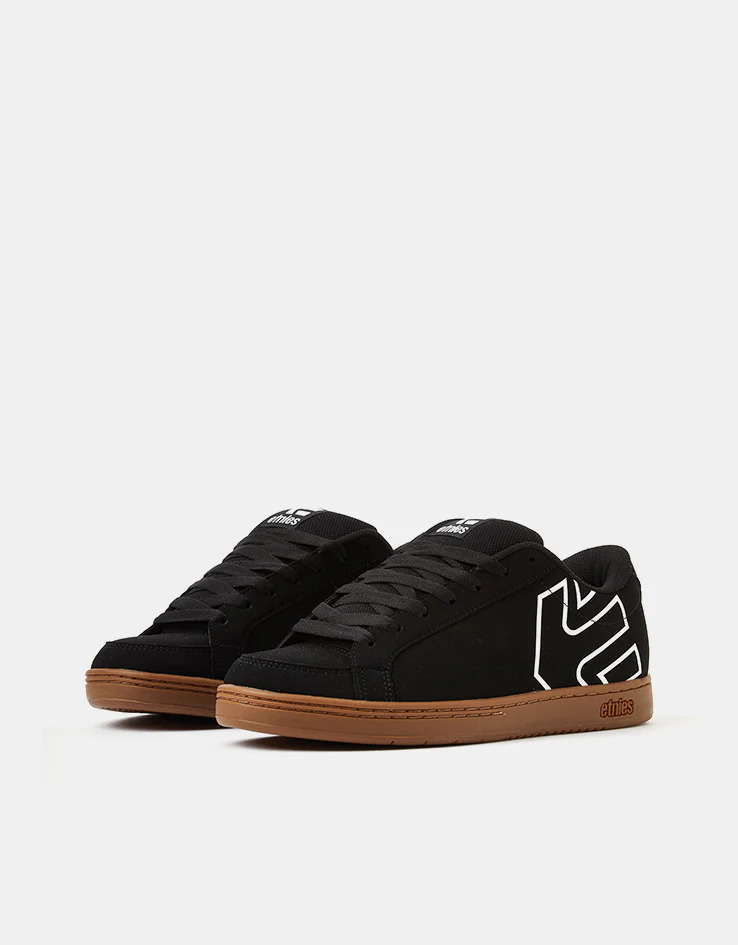 etnies Kingpin 2 Skate Shoes - Black/White/Gum - Image 3