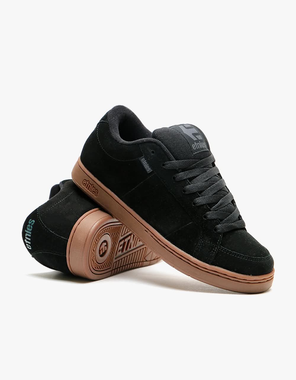 Etnies Kingpin Skate Shoes - Black/Dark Grey/Gum - Image 6