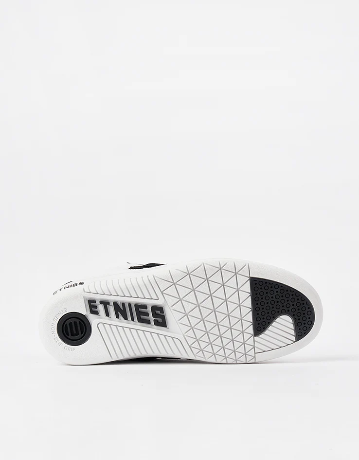 Etnies Lo-Cut Skate Shoes - White/Black/White - Image 2