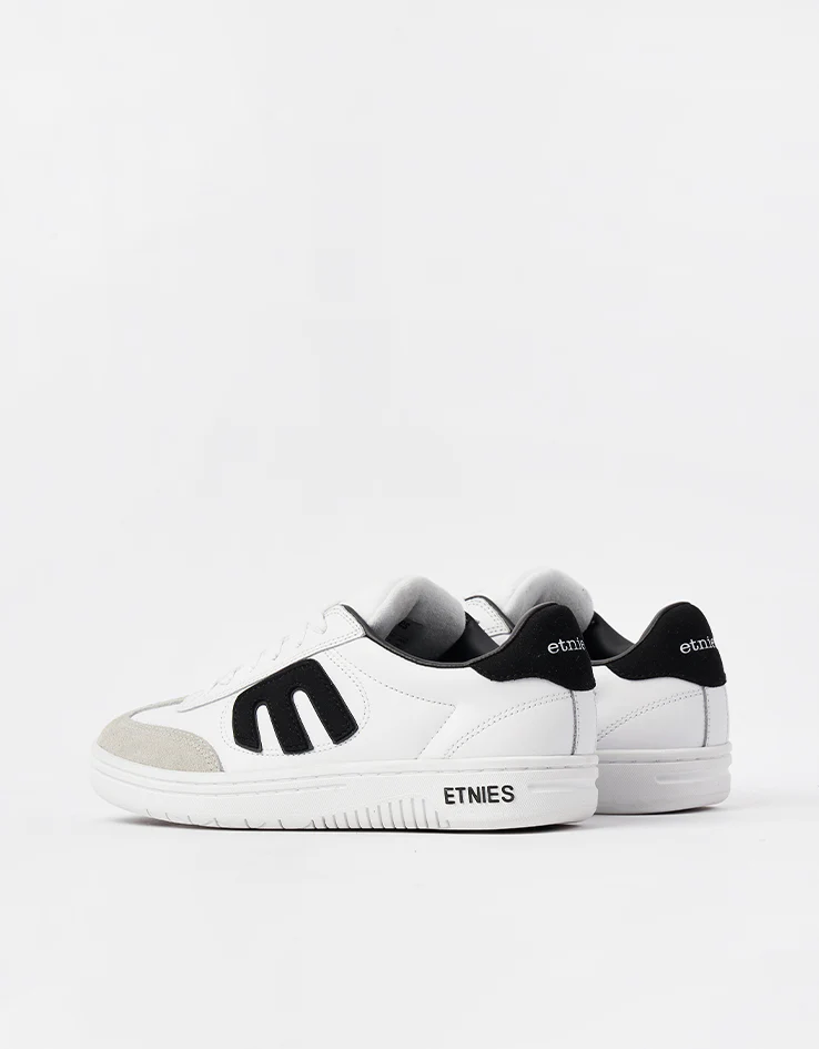 Etnies Lo-Cut Skate Shoes - White/Black/White - Image 4