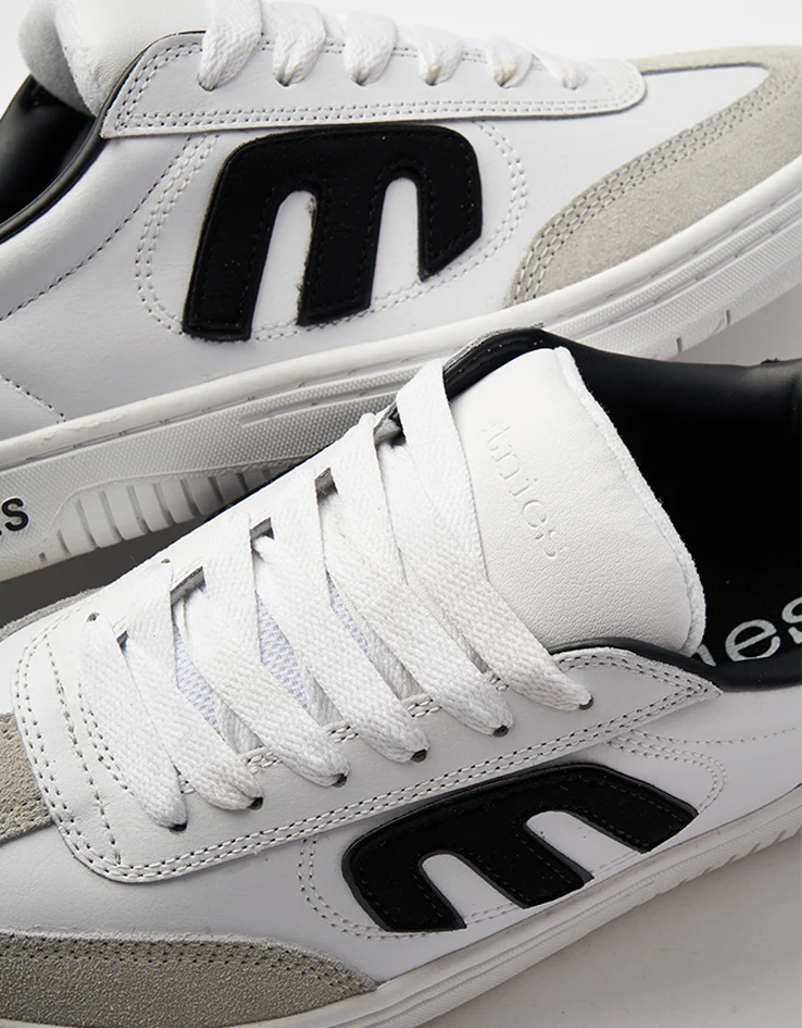 Etnies Lo-Cut Skate Shoes - White/Black/White - Image 6