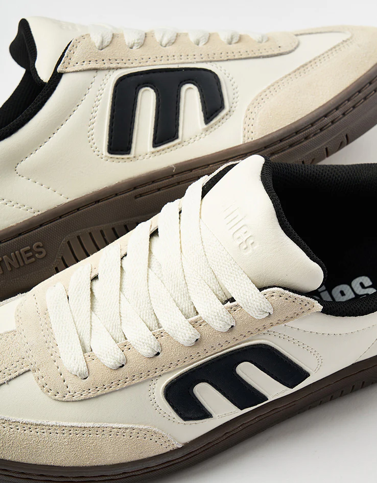 etnies Locut Skate Shoes - White/Black/Gum - Image 6