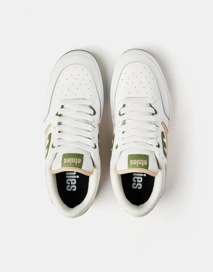 etnies Loot Skate Shoes - White/Green - Image 2