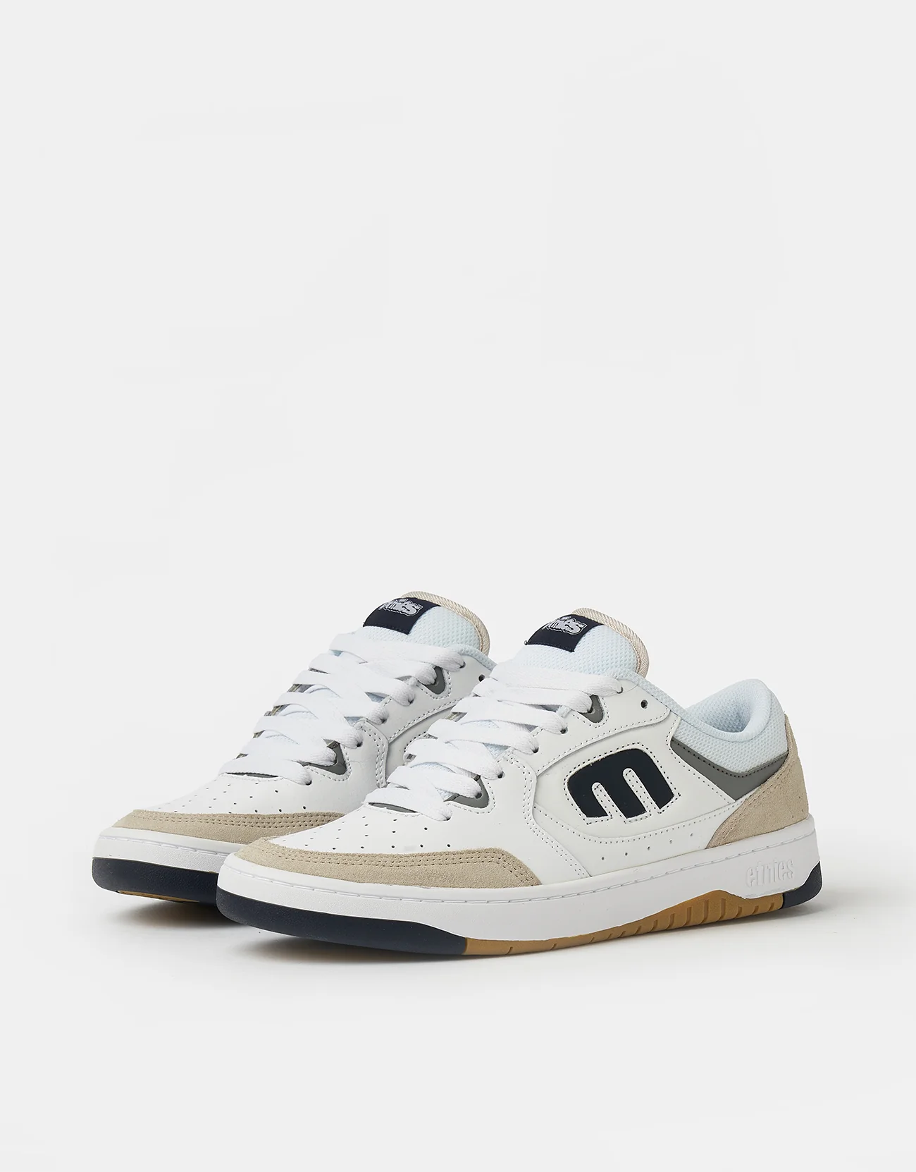 Etnies Loot Skate Shoes - White/Navy - Image 3