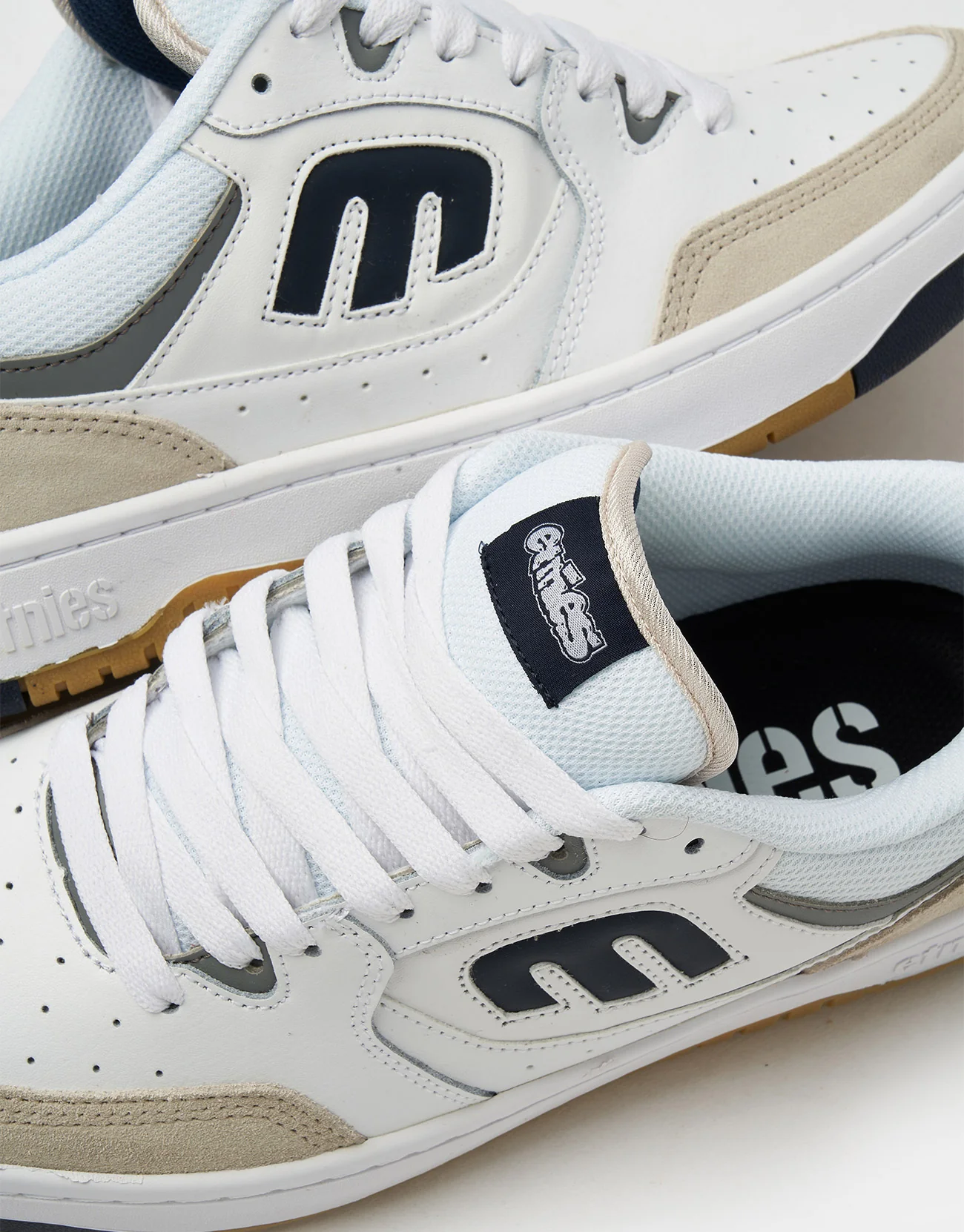 Etnies Loot Skate Shoes - White/Navy - Image 7