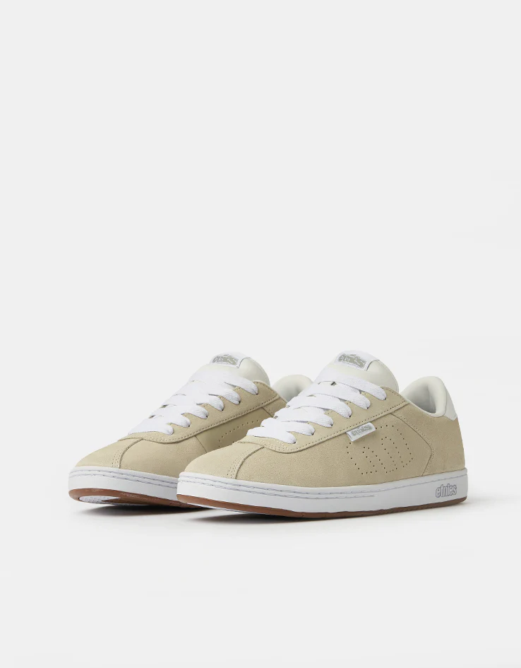 etnies Scam Skate Shoes - White/White - Image 3