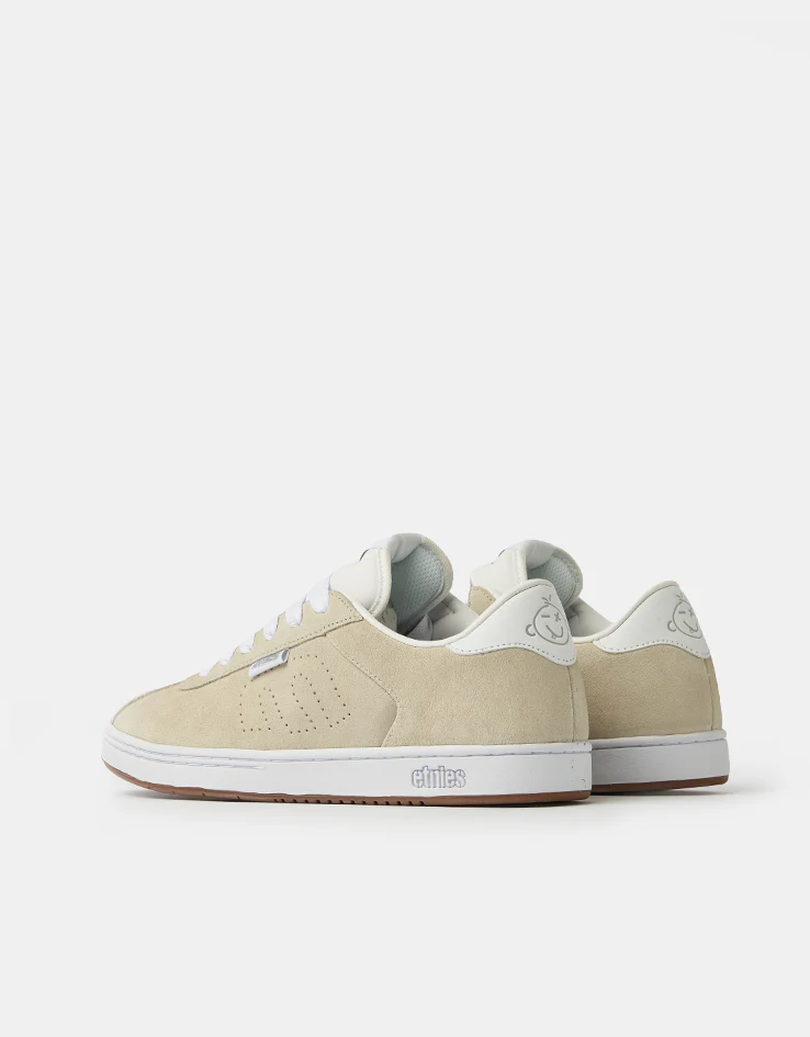 etnies Scam Skate Shoes - White/White - Image 4