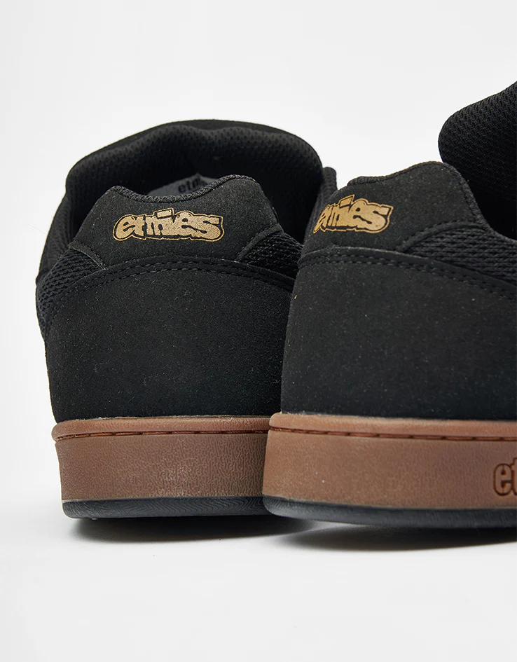 etnies Snake Skate Shoes - Black/Gum - Image 4