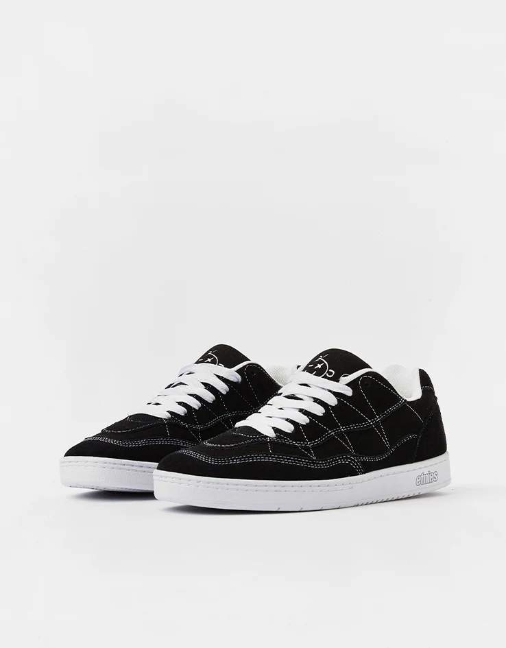 etnies Snake Skate Shoes - Black/White - Image 3