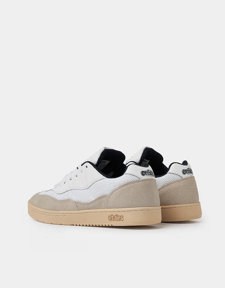 Etnies Snake Skate Shoes - White/Navy - Image 4