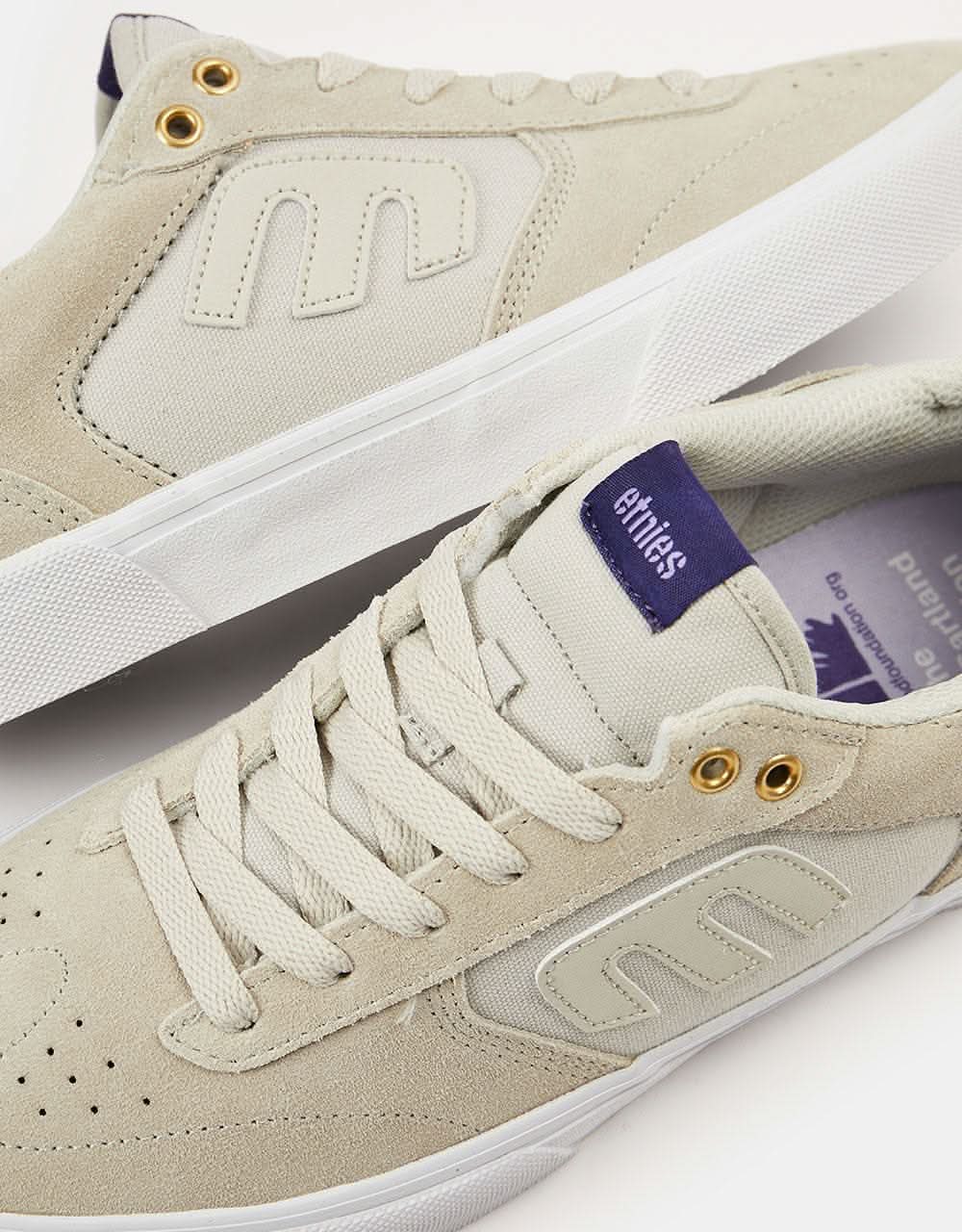 Etnies x Henry Gartland Windrow Vulc Skate Shoes - Warm Grey - Image 5