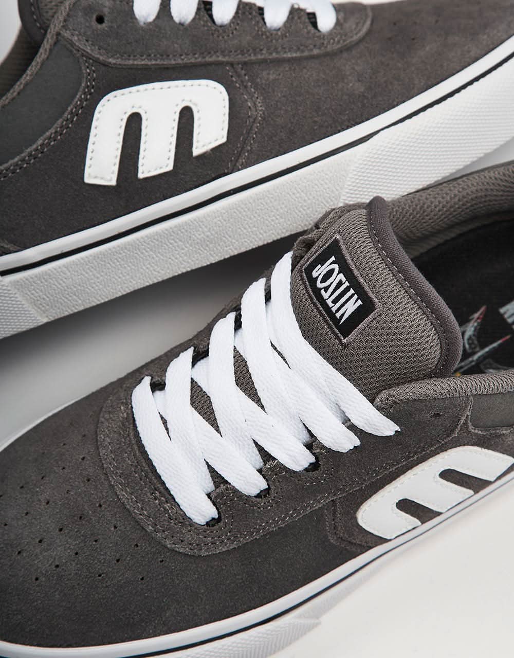 Etnies x Michelin Joslin Vulc Skate Shoes - Grey/White - Image 4
