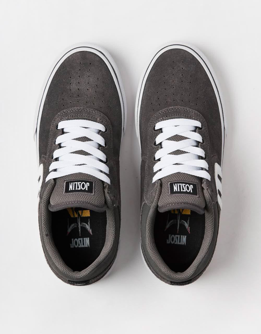Etnies x Michelin Joslin Vulc Skate Shoes - Grey/White - Image 5
