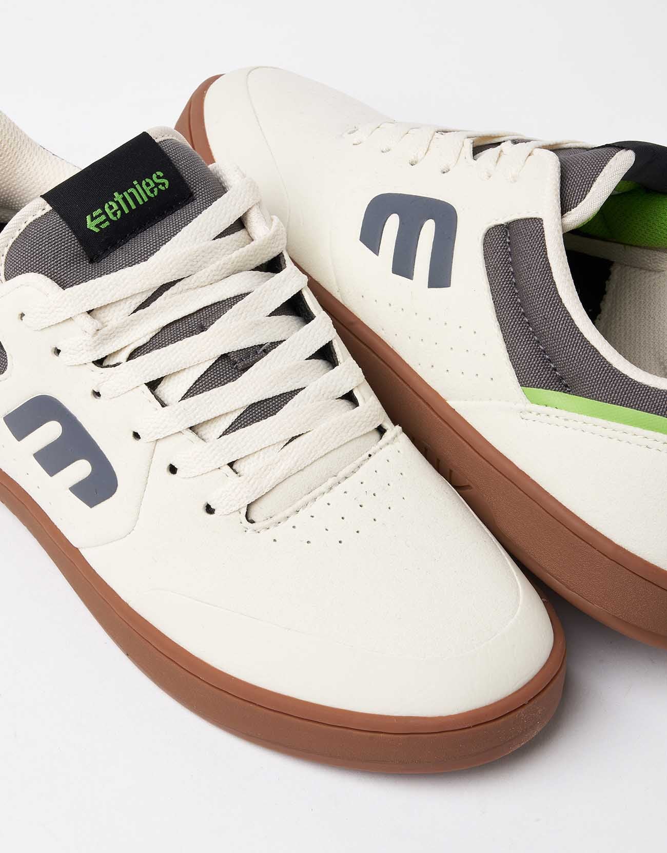 Etnies x Michelin Marana Skate Shoes - White/Grey/Gum - Image 4