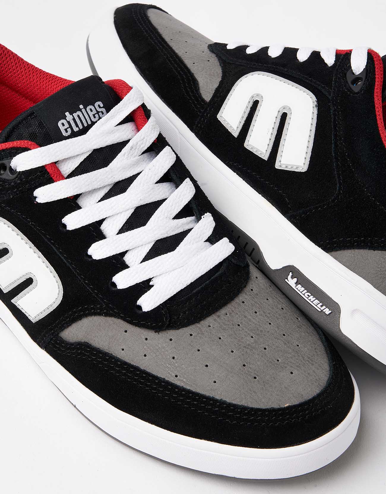 Etnies x Michelin The Aurelien Skate Shoes - Black/Grey/White - Image 4