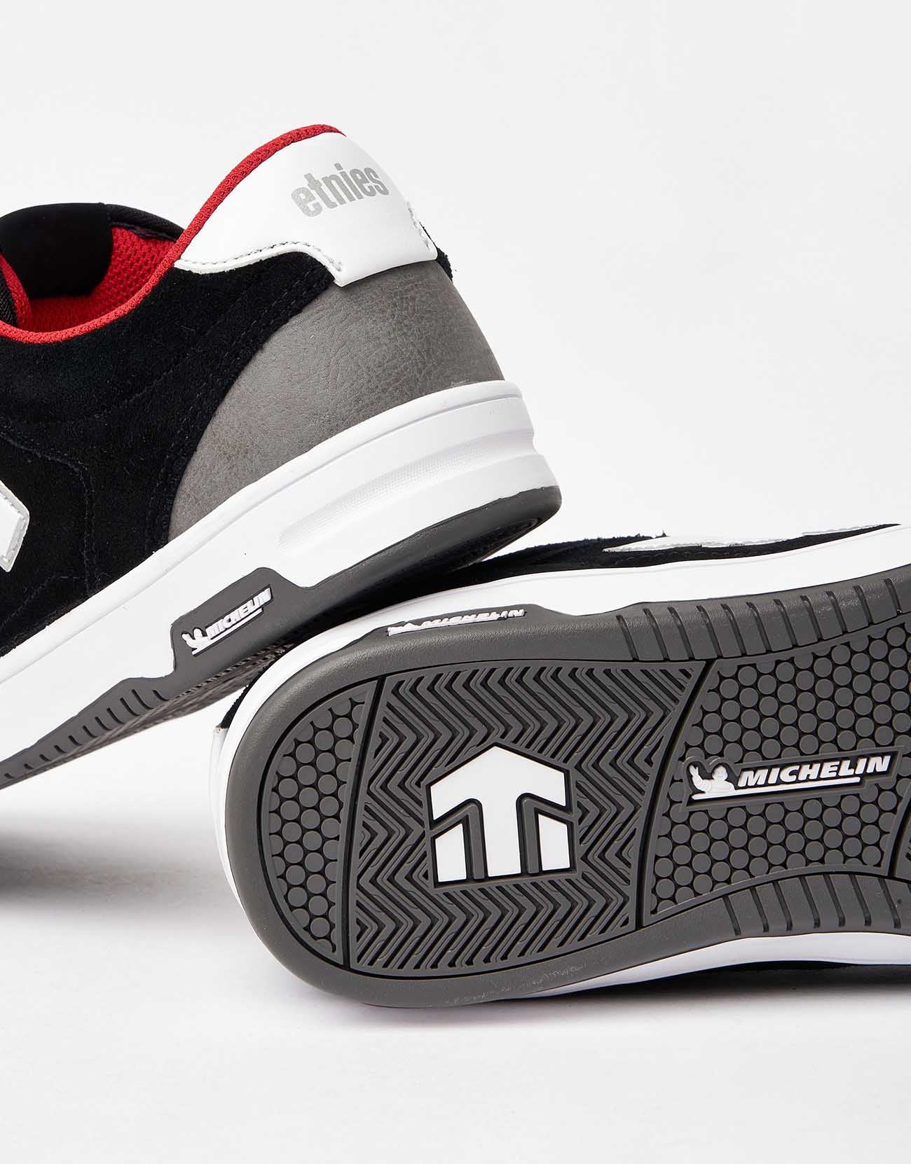 Etnies x Michelin The Aurelien Skate Shoes - Black/Grey/White - Image 5