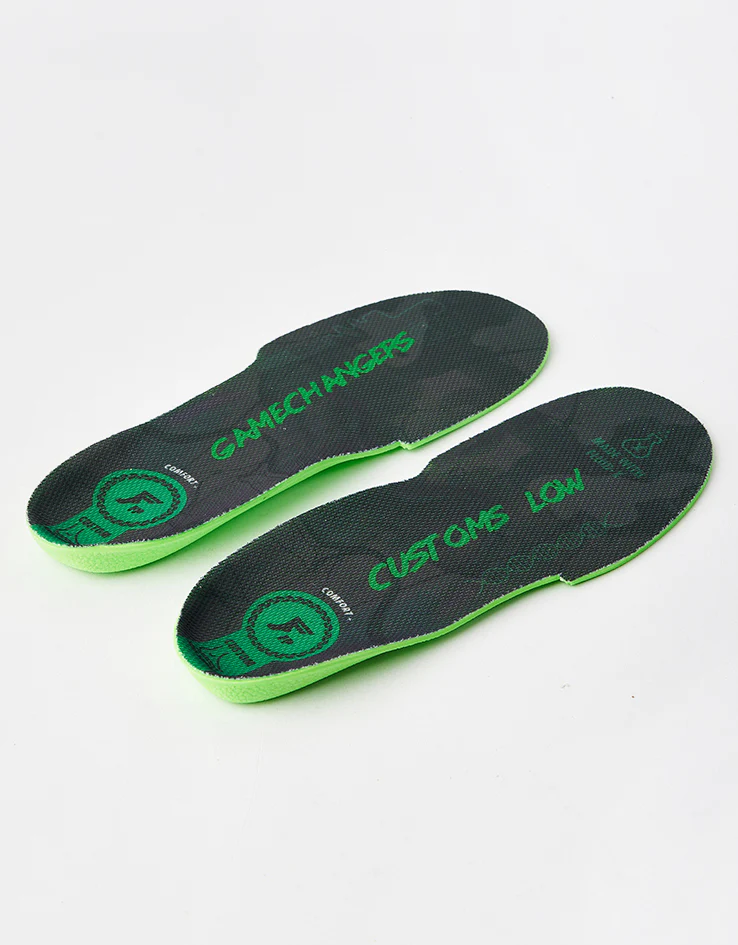 Footprint Gamechangers Elite Low 3-5mm Custom Orthotic Insoles - Black/Lime - Image 2