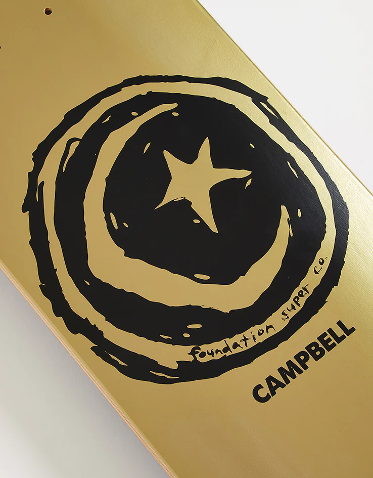 Foundation Campbell Star & Moon Skateboard Deck - 8.38" - Image 3