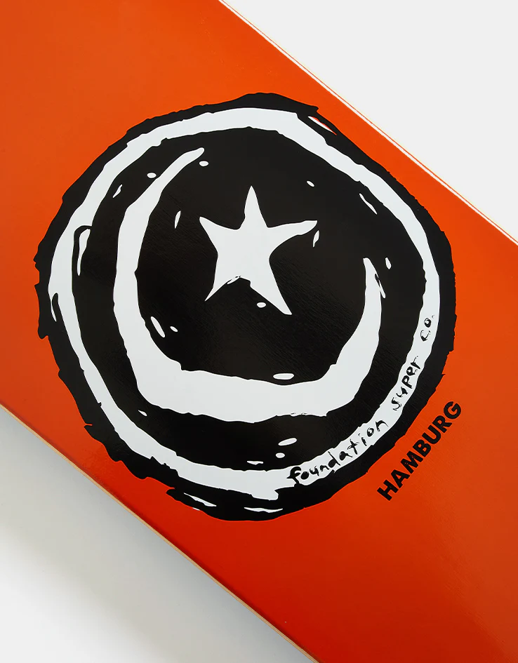 Foundation Hamburg Star & Moon Skateboard Deck - 8.75" - Image 3