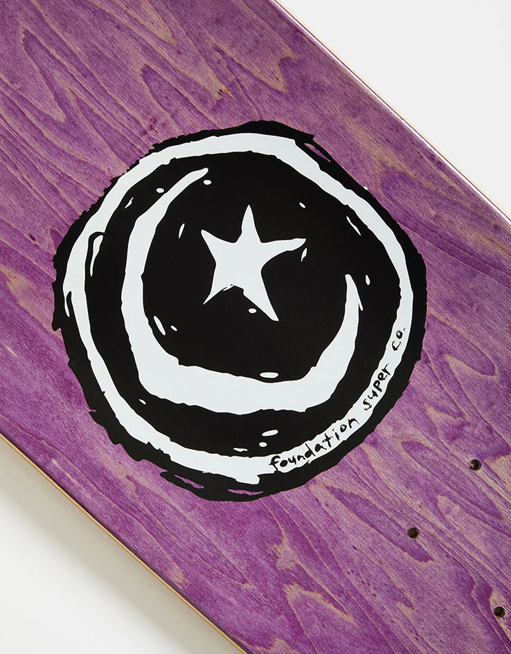 Foundation Hamburg Star & Moon Skateboard Deck - 8.75" - Image 4