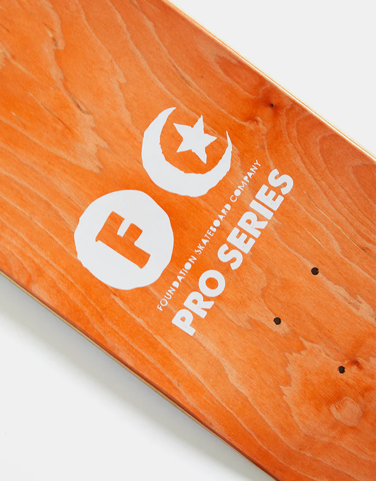 Foundation Lewis Star & Moon Skateboard Deck - 8.25" - Image 4