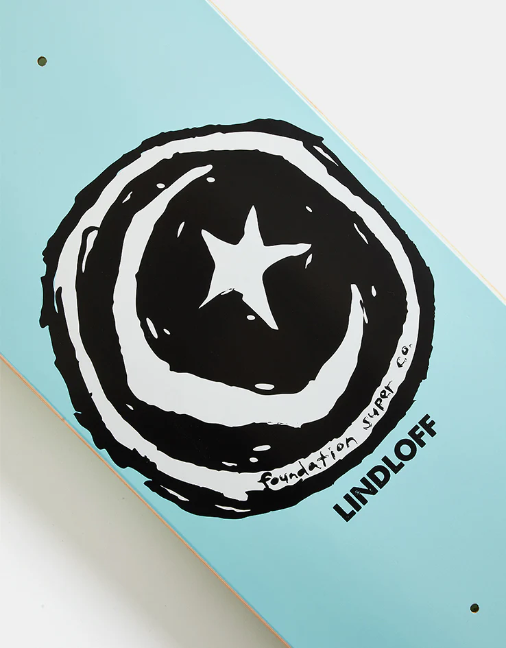Foundation Lindloff Star & Moon Skateboard Deck - 8.5" - Image 3