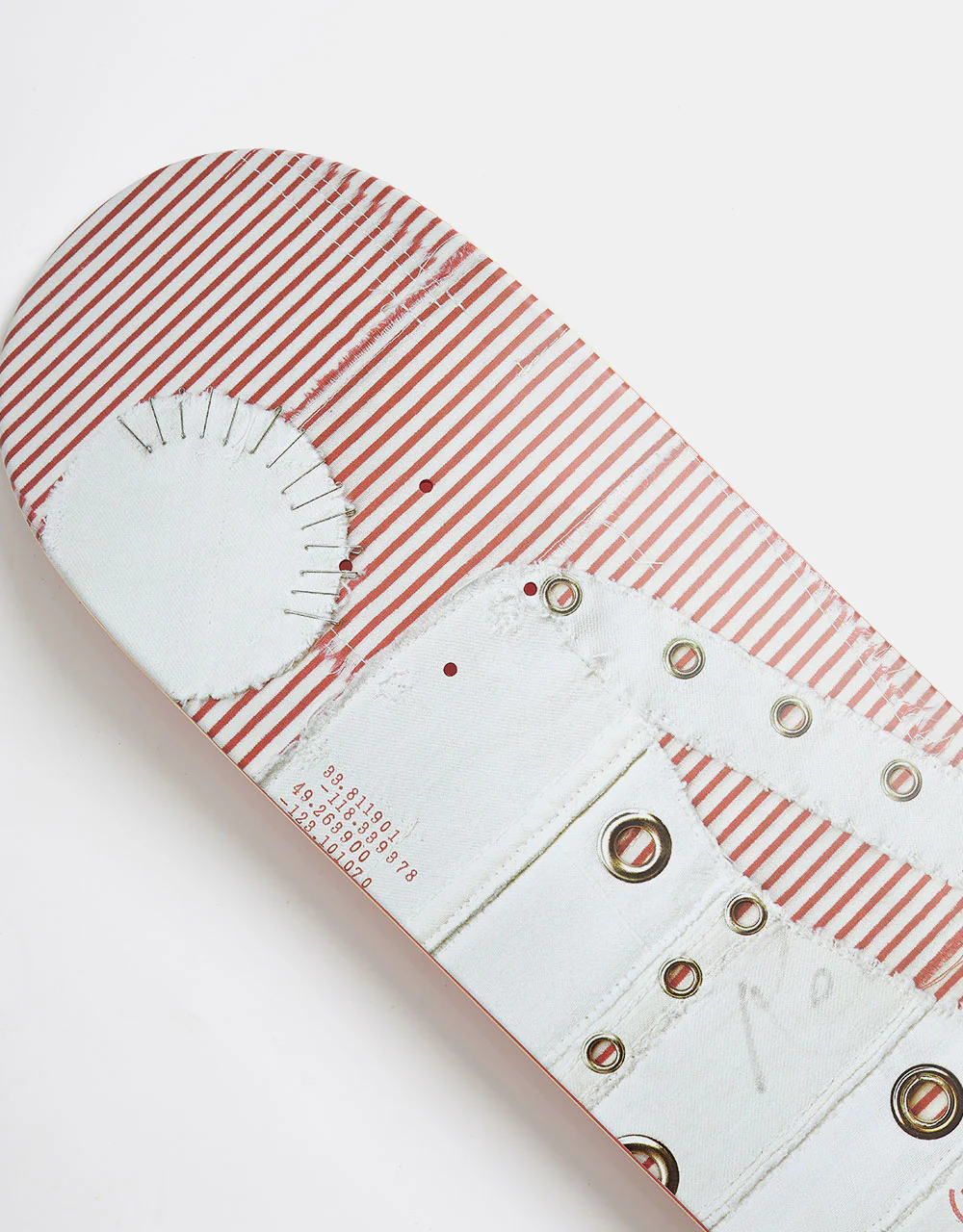 Girl x (PRODUCT)RED Geering Stripe G045 Skateboard Deck - 8" - Image 3