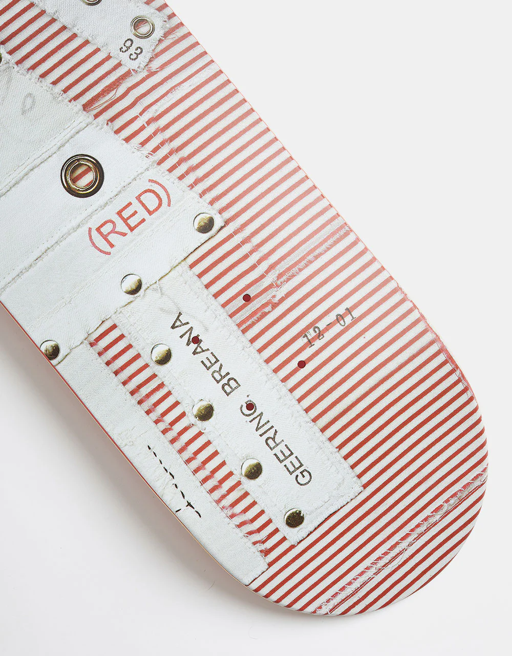 Girl x (PRODUCT)RED Geering Stripe G045 Skateboard Deck - 8" - Image 4