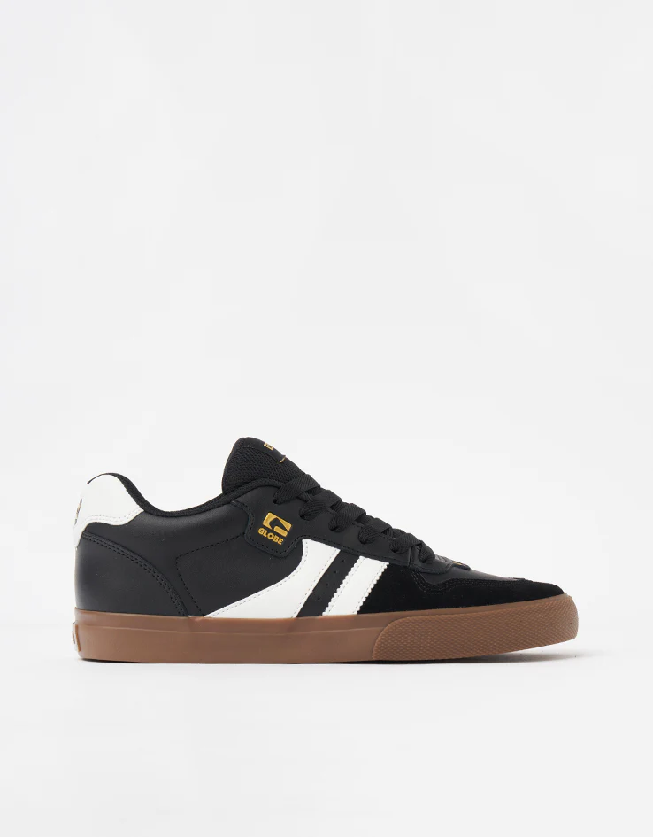 Globe Encore-2 Skate Shoes - Black/White/Tobacco