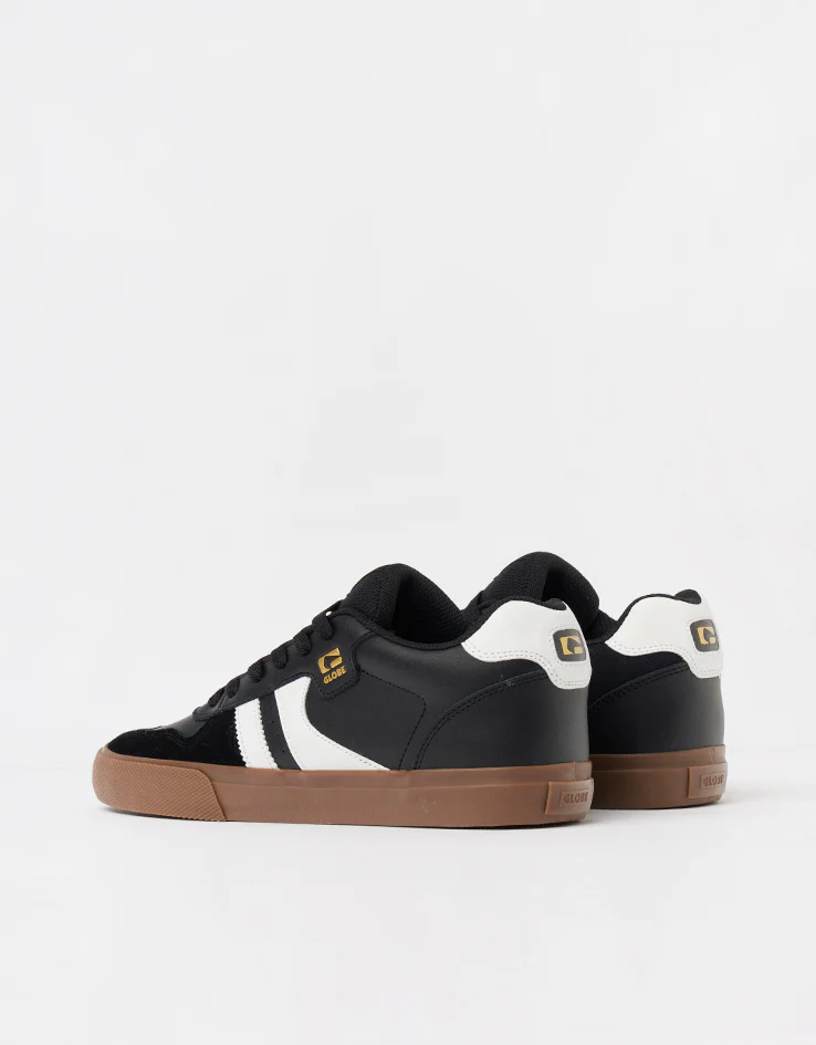 Globe Encore-2 Skate Shoes - Black/White/Tobacco - Image 3