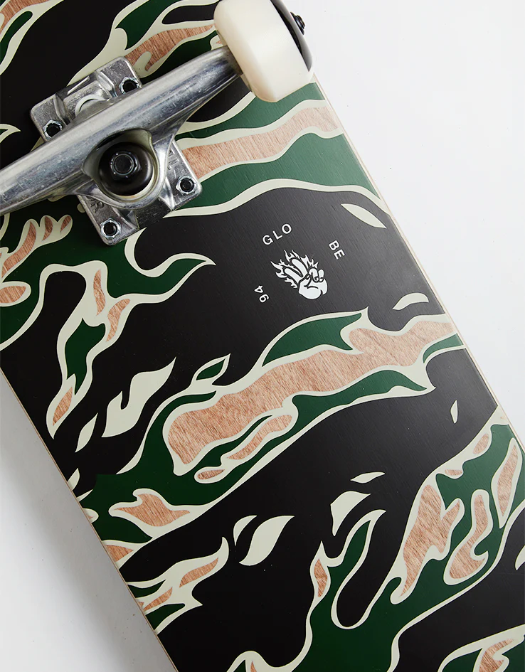 Globe G1 Full On Tiger Camo Complete Skateboard - 8" - Image 2