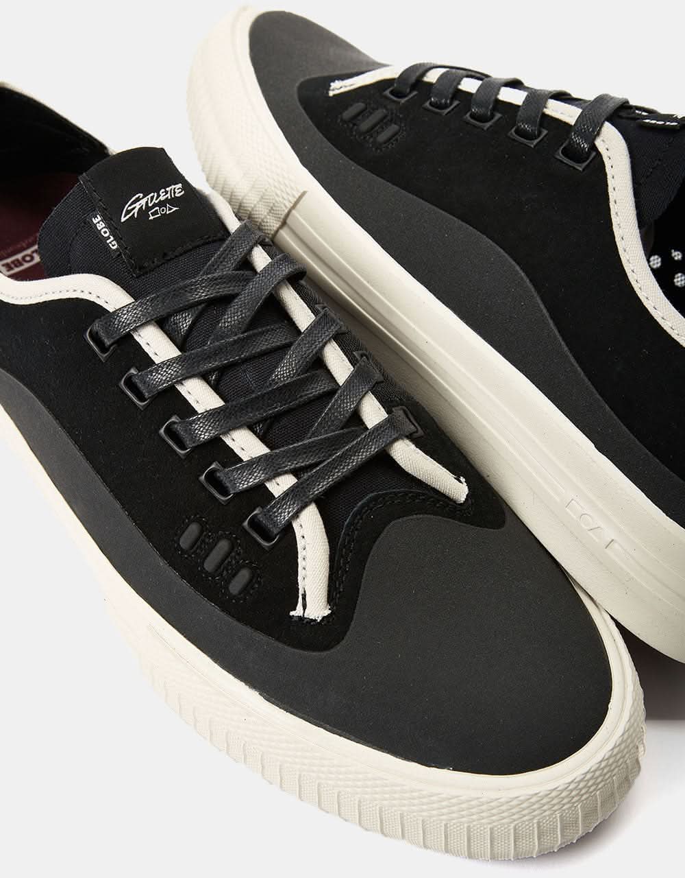 Globe Gillette Skate Shoes - Black/Black/Cream - Image 5