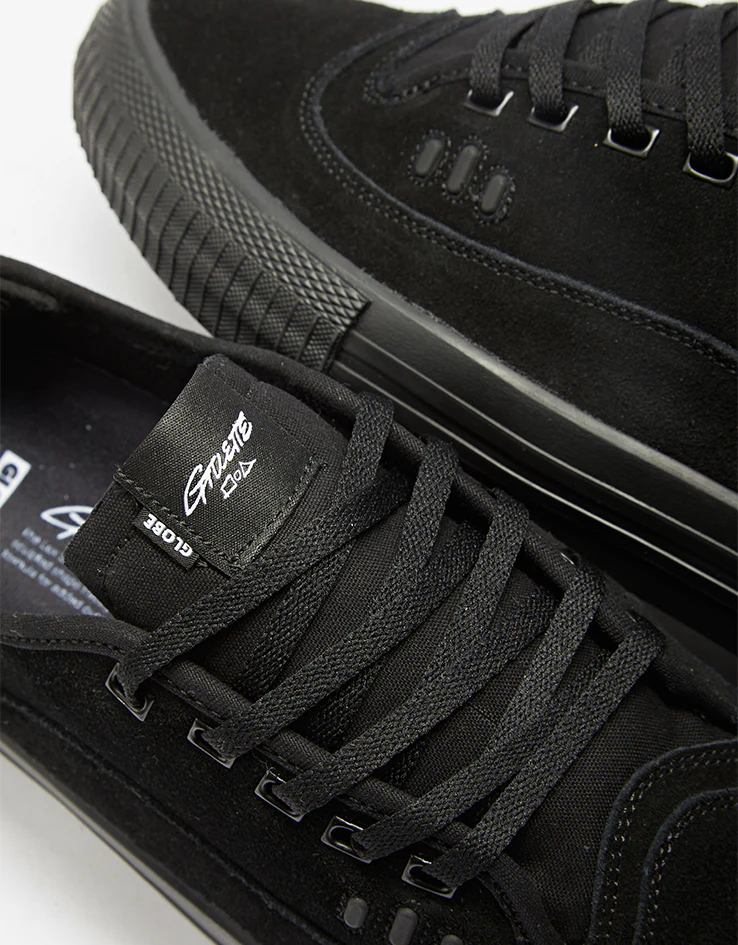 Globe Gillette Skate Shoes - Black/Suede/Black - Image 6