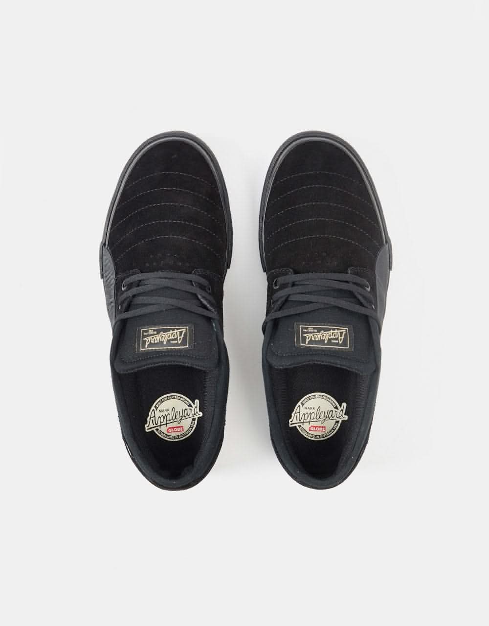 Globe Mahalo Plus Skate Shoes - Black/Black Wrap - Image 6
