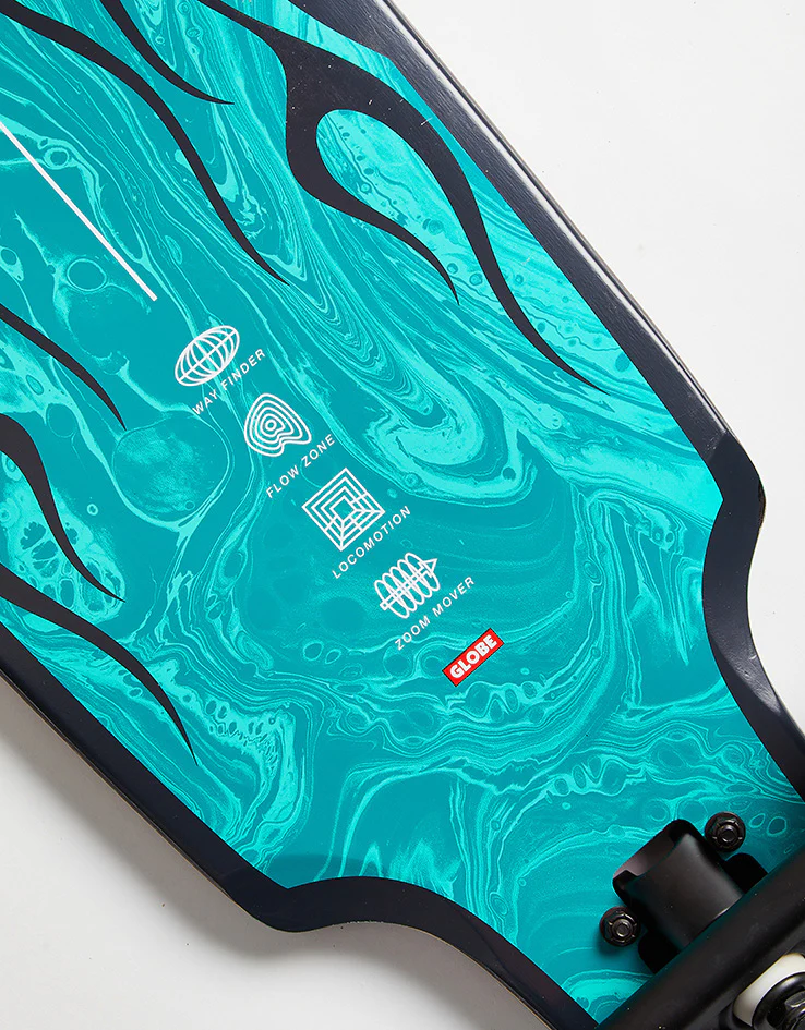 Globe Prowler Mid Flames Drop Through Longboard - 34.75" - Image 3