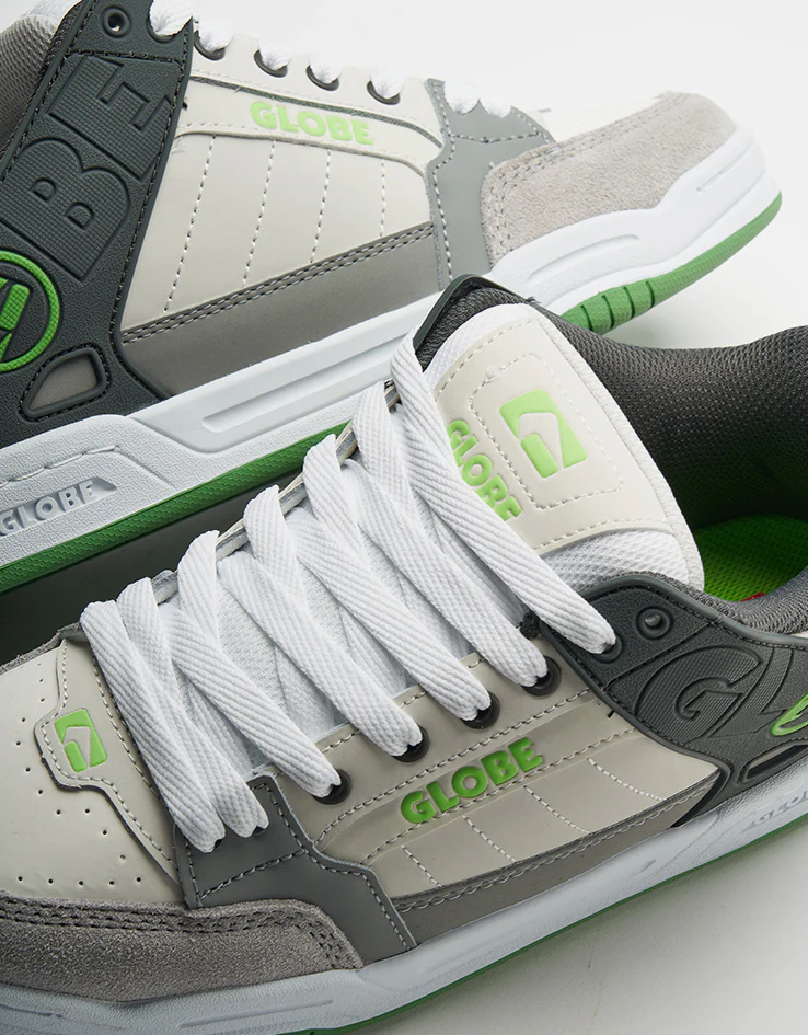 Globe Tilt Skate Shoes - Lunar/Grey/Green - Image 6