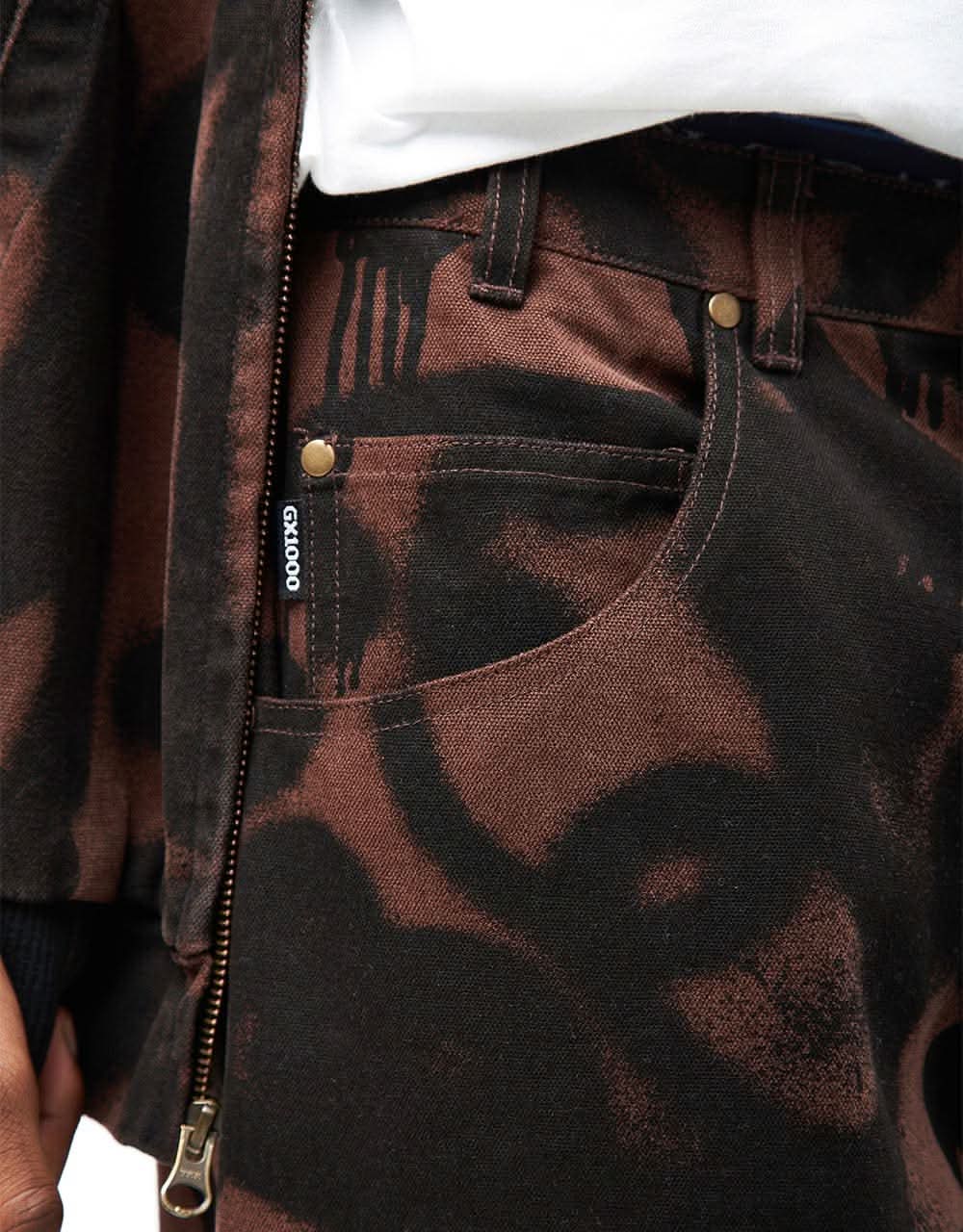 GX1000 Baggy Denim Pant - Sprayed Brown - Image 5