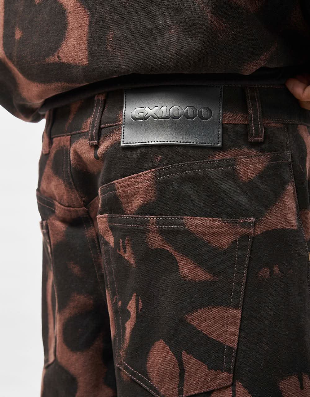 GX1000 Baggy Denim Pant - Sprayed Brown - Image 7
